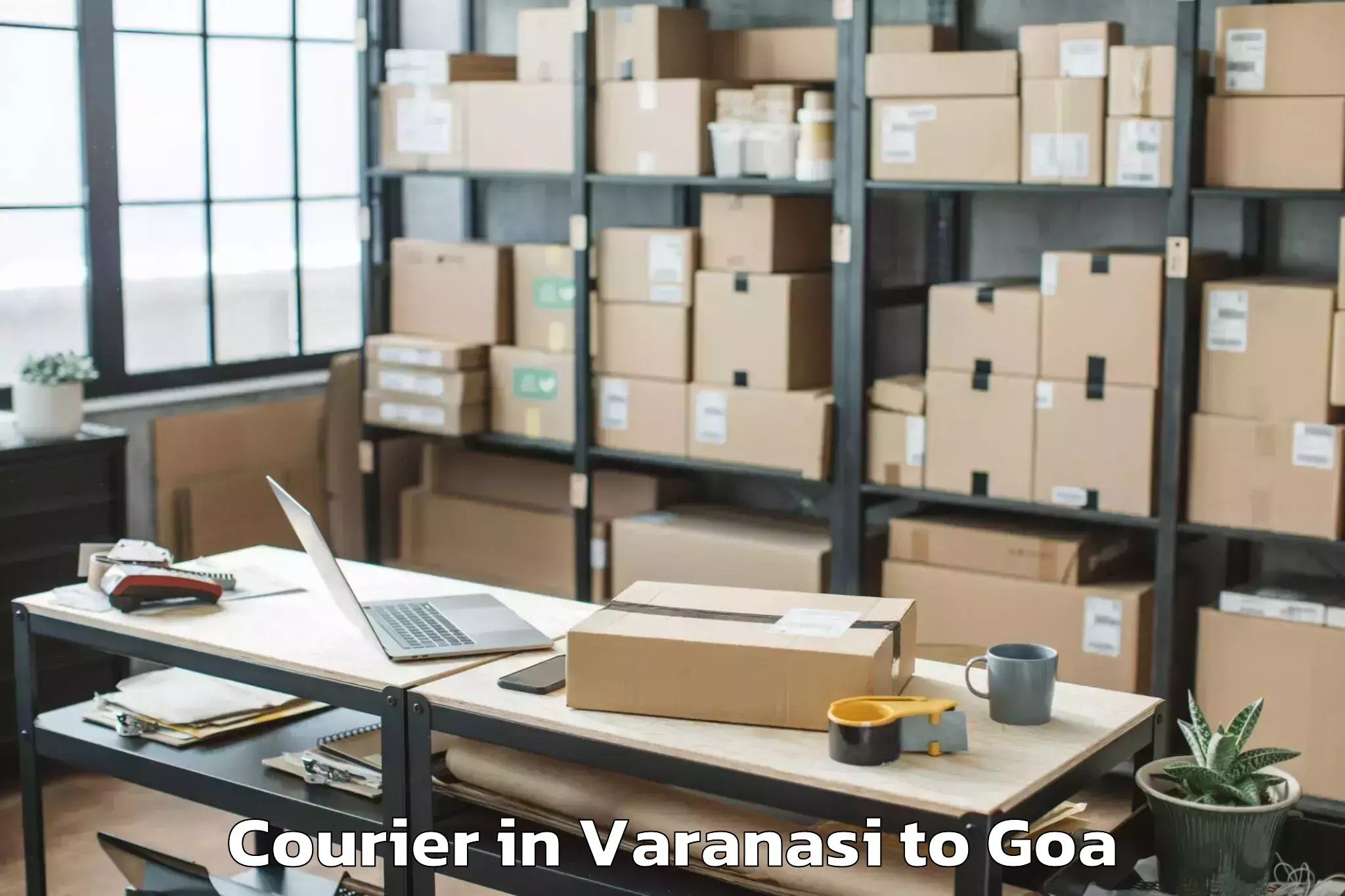 Leading Varanasi to Bambolim Courier Provider